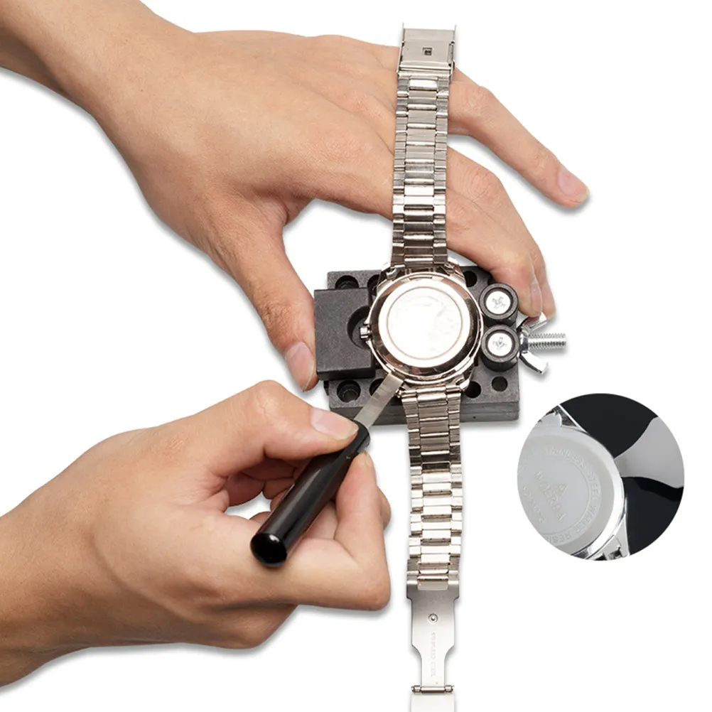 Ultra-Thin Watch Back Remover Tool Metal Pry Style Radian Edge Design Non-Folding Handle for Delicate High Grade Watch Cases
