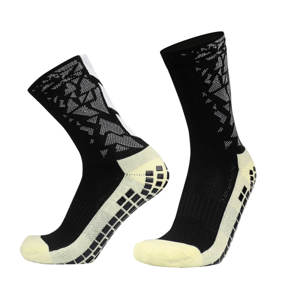 1 Pair New Men Women Camouflage Arrow Soccer Socks Comfortable Breathable Anti-slip Silicone Football Running Cycling Socks