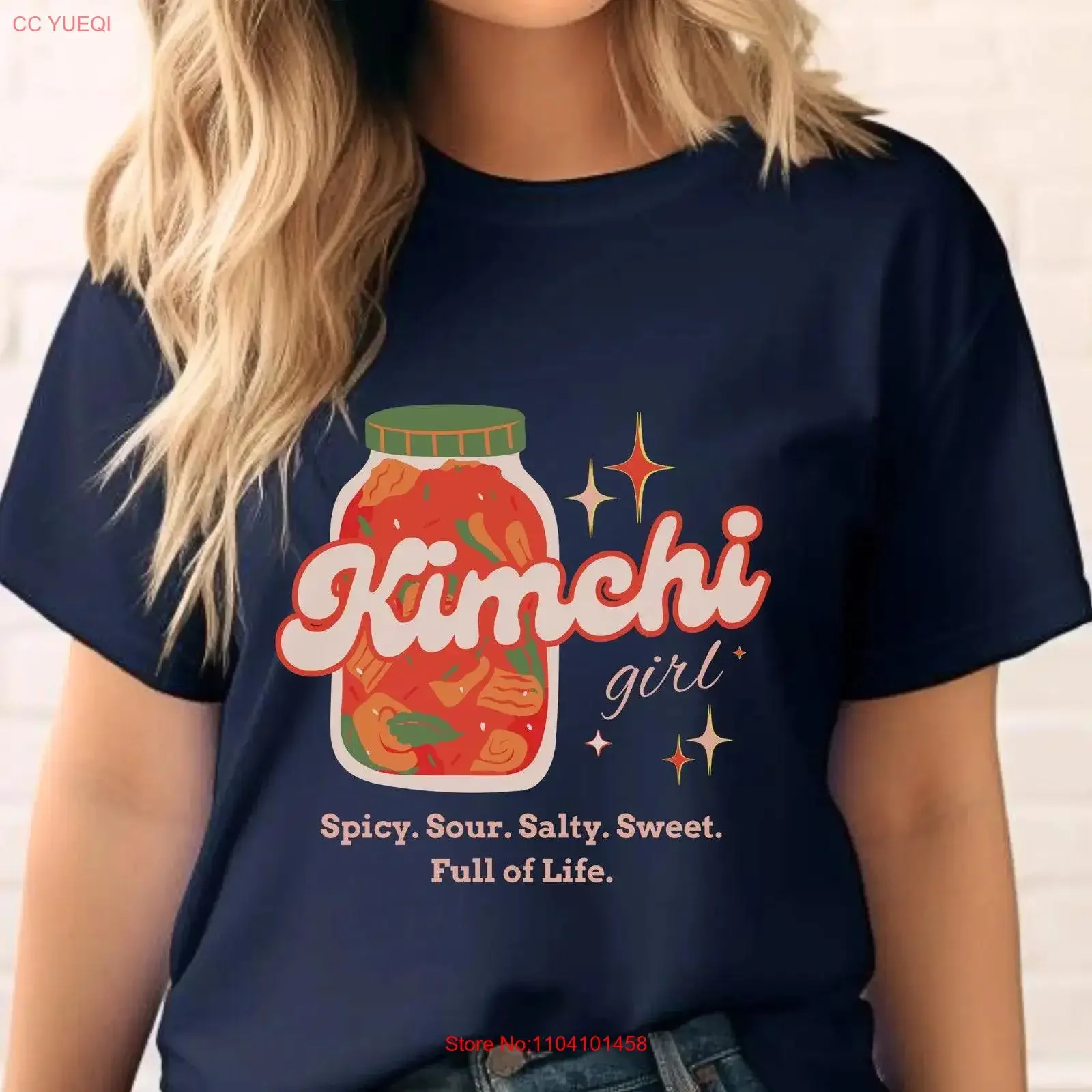 Camiseta Kimchi Girl Retro comida coreana divertida vida Top estrella repollo fermentado asiático Corea para niños comida mamá mujer vintage