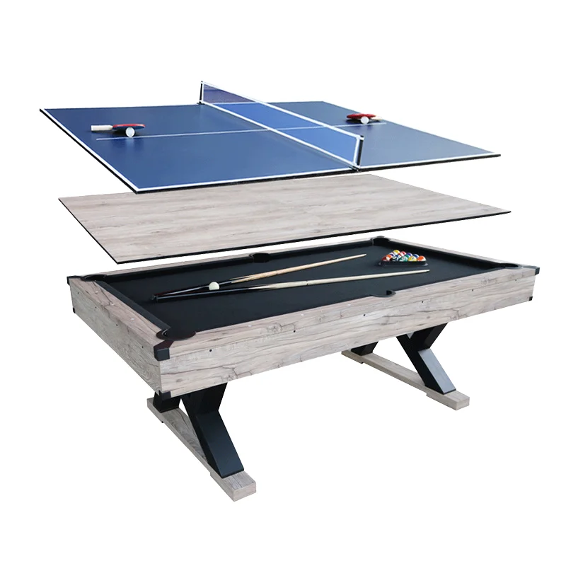 Custom Factory New 3-in-1 Multi-Functional Indoor Sports Table Billiard Table Tennis Conference-All
