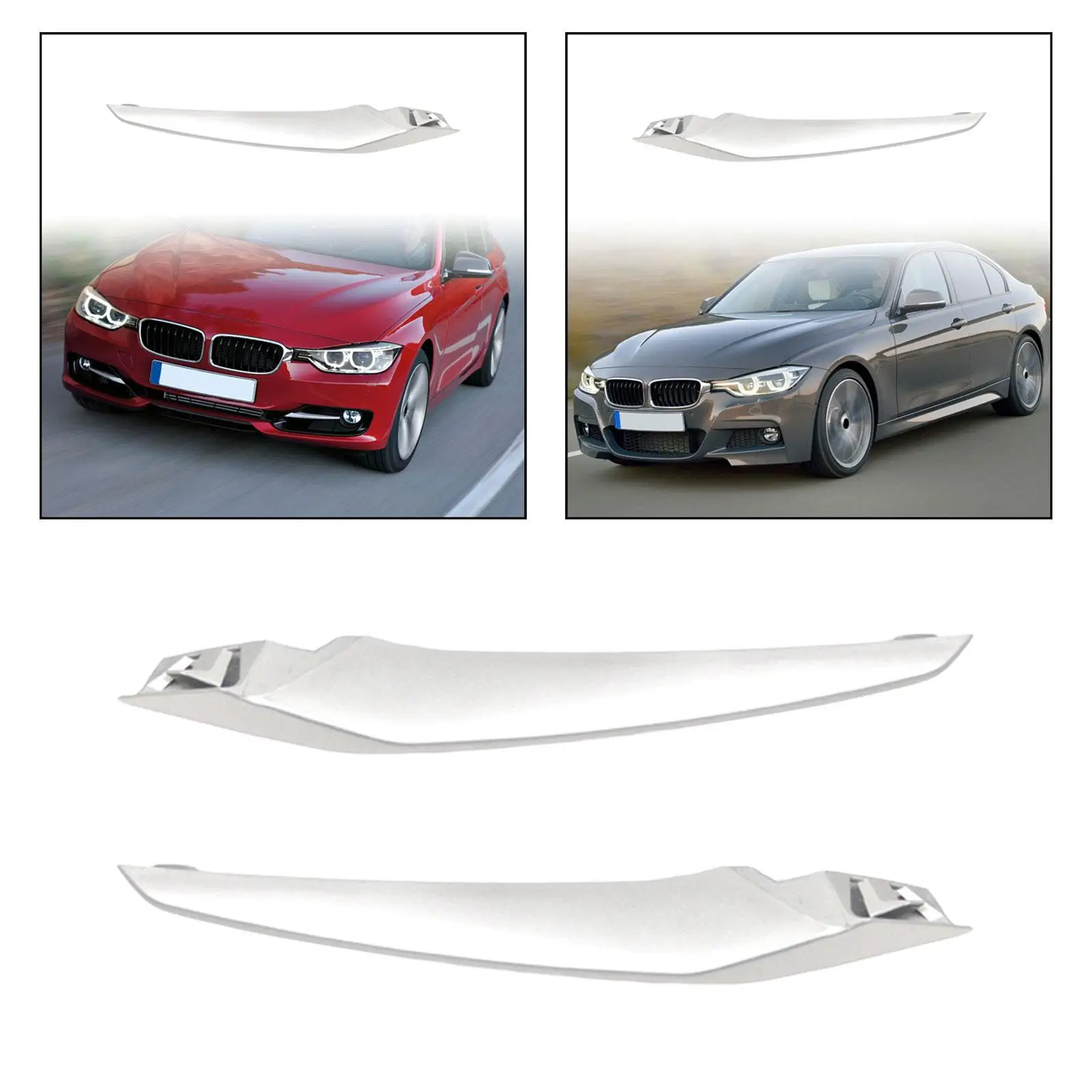 Front Grille Face Bar Trim Replaces Easy Installation High Performance Repair Parts Automotive Exterior Accessory for 3 Series