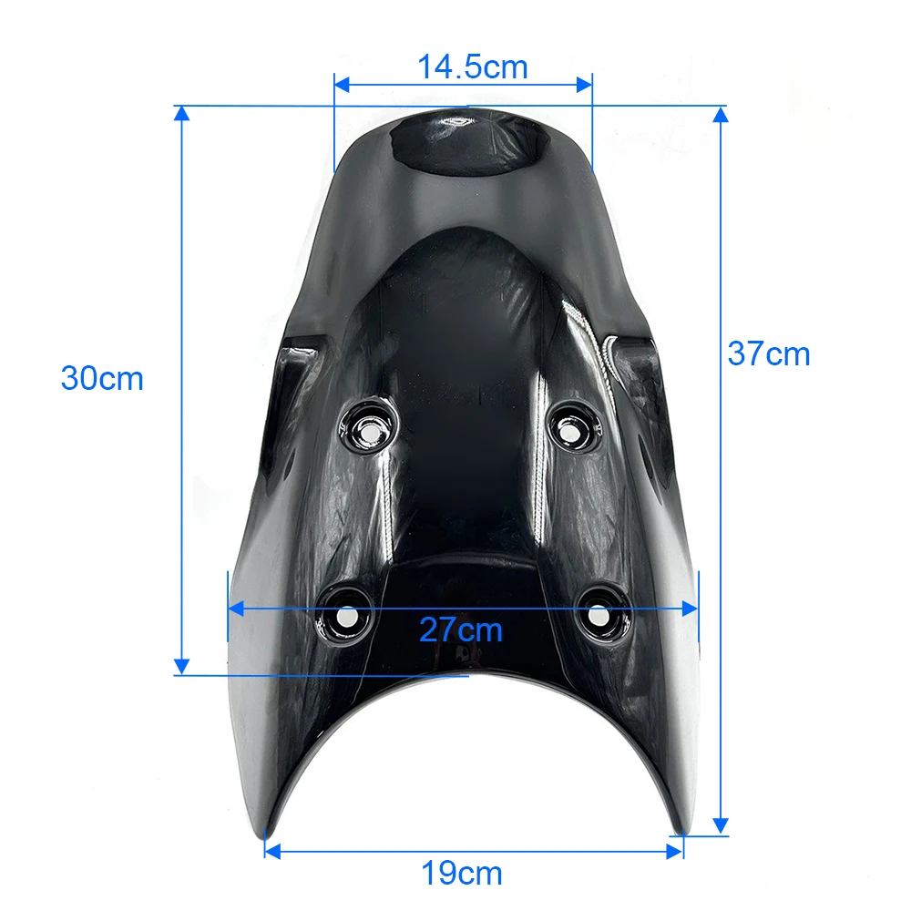 1Pc Transparent/Black/Gray Motorcycle Windshield Windscreen Deflector for Himalaya 450/Himalaya 452 2024+ Motorcycle Accessories