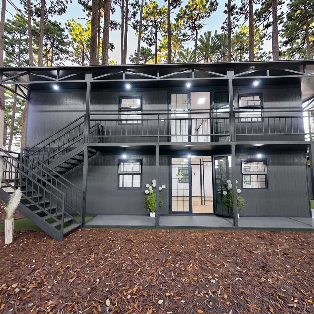 

Portable 2-Storey Expandable Prefab Container House Mini Foldable Mobile Home for Adults Modular Steel Apartment Hotel Villa