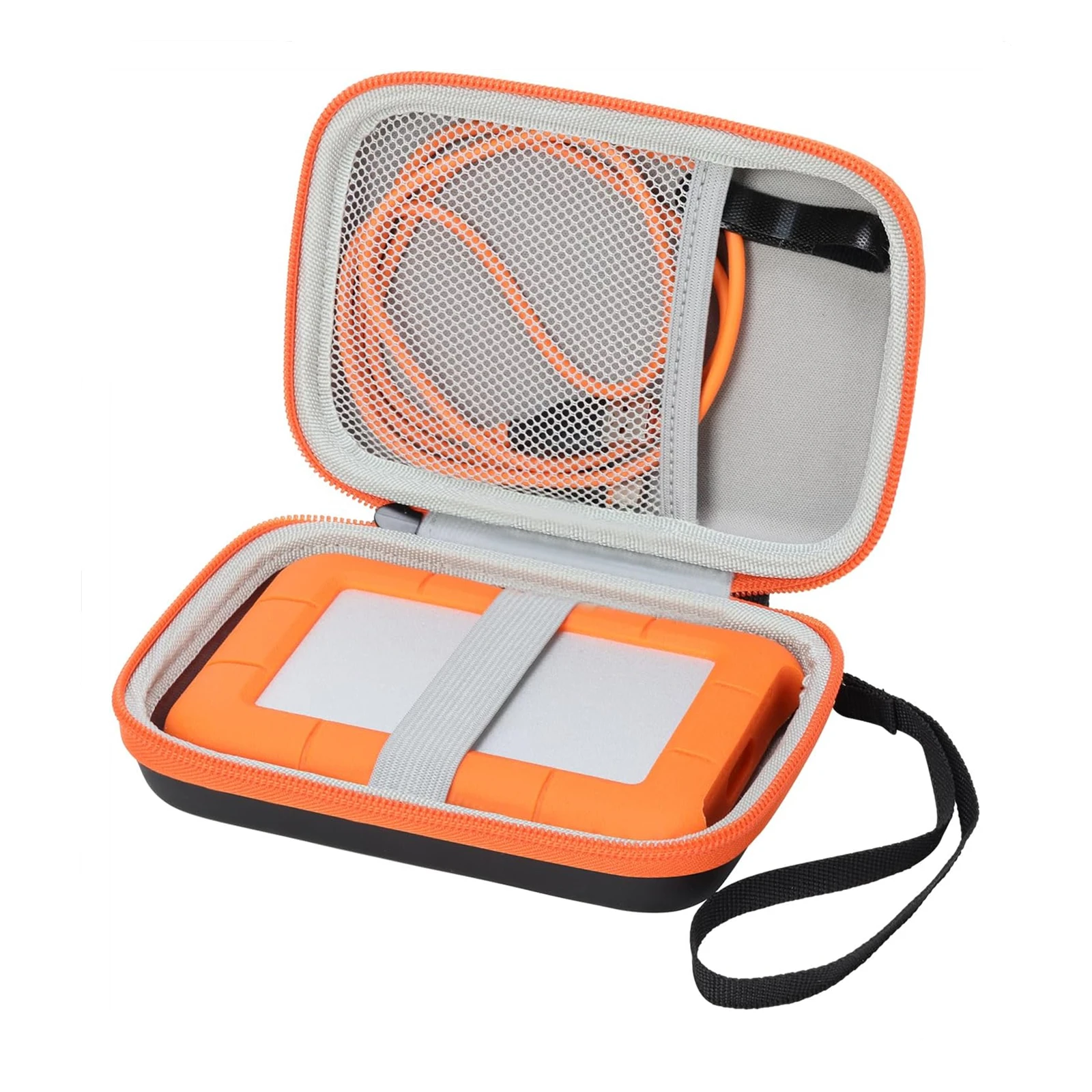 

Hard Drive Storage Bag for LaCie Rugged Mini 1TB-5TB Portable Holder for Mac PC USB Cable SD Cards External HDD