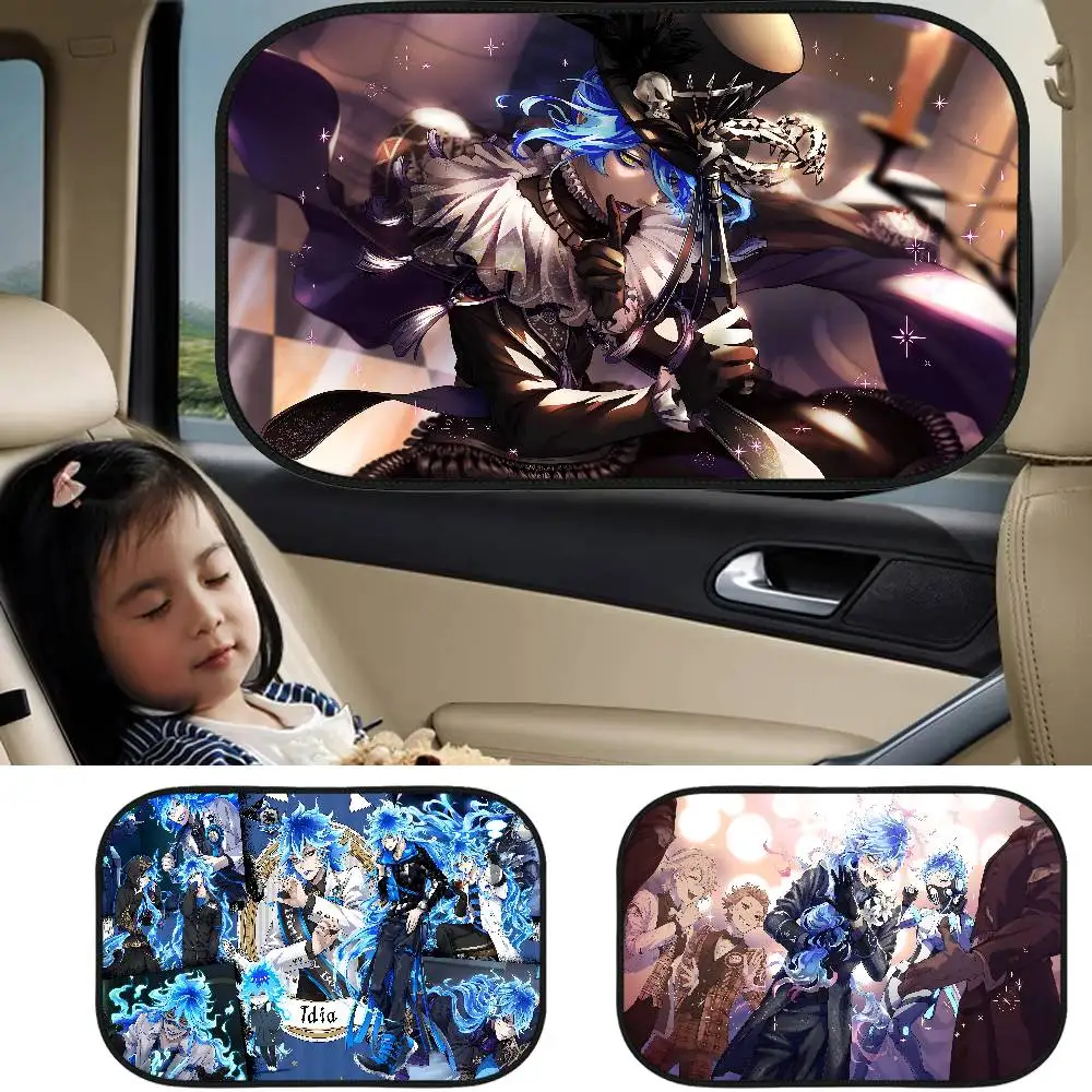

T-Twisted W-Wonderland Anime Side Window Sun Shade For Car Electrostatic Curtains Anti-Glare Car Sun Protection Cover Blocking