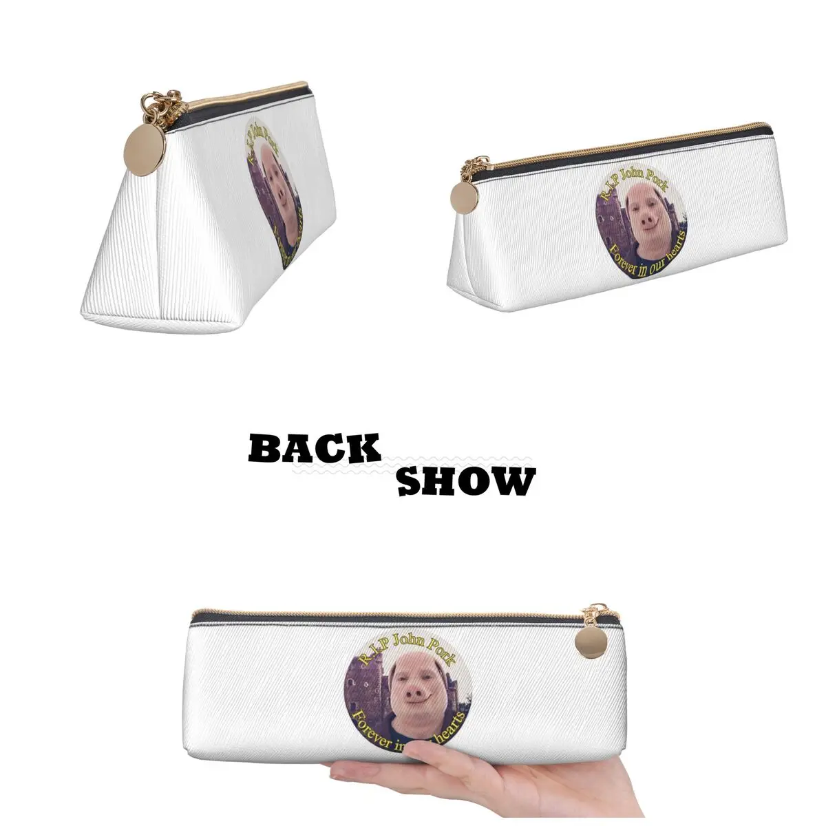 Estuche para lápices RIP John Pork, portalápices, almacenamiento, suministros de papelería, caja para bolígrafos, bolsa para lápices para niños y niñas, escuela