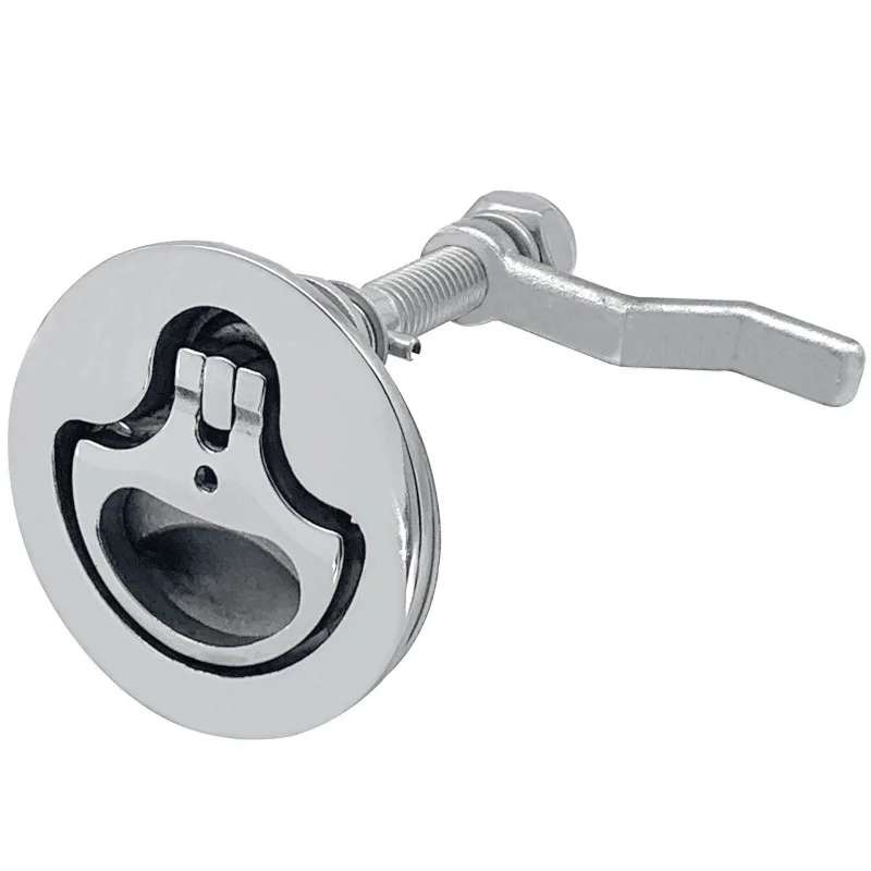 

Handle Stainless Steel with Round Gasket Floor Lock Marine Yacht Boat Fittings