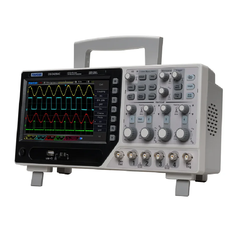 DSO4104C 100MHz 4 Channel Bandwidth Digital Oscilloscope Student Oscilloscope for Laboratory