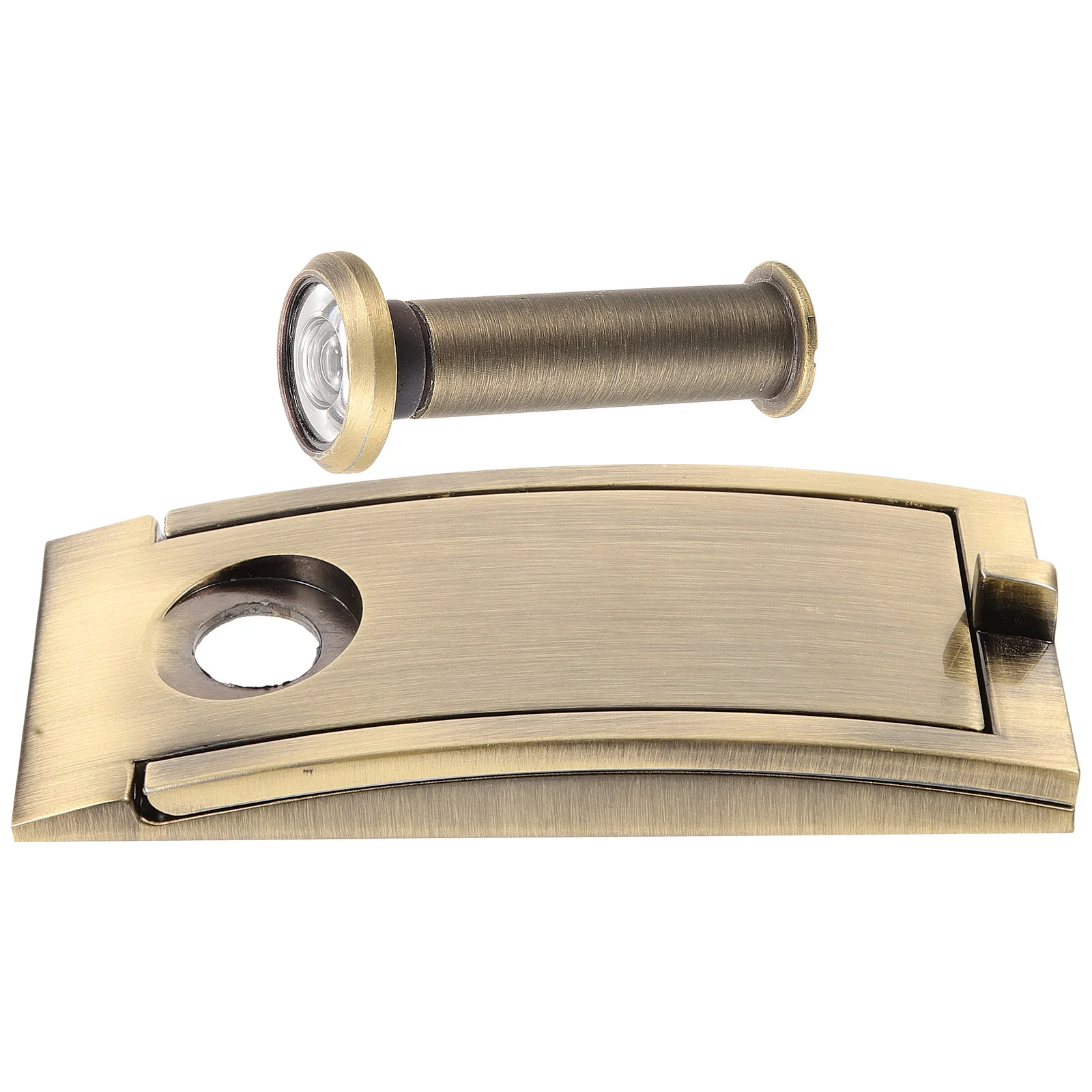 

Front Door Knocker with Peephole Zinc Alloy Material Sturdy Construction Simple Stylish Design Household Security Enhancement