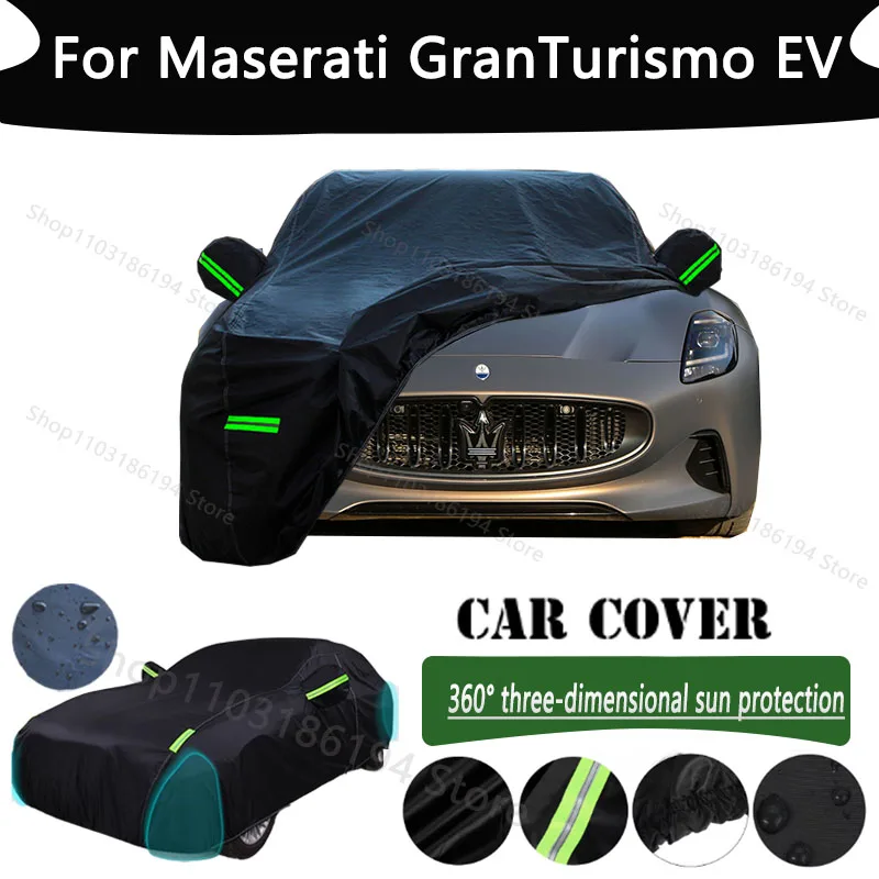 

For Maserati GranTurismo EV Outdoor Protection Full Car Cover Snow Covers Rainwater Sunshine Dustproof Scratches Car Cover