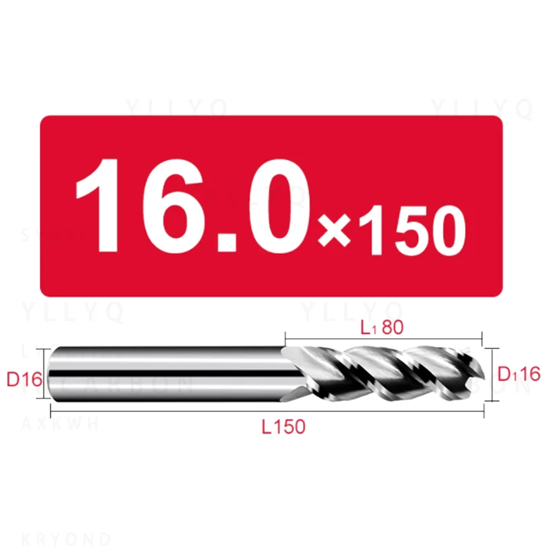 55° Carbide 3 Flute End Mill CNC Milling Cutter Alloy Coated Tungsten Steel for High Precision Aluminum Copper Cutting Tool