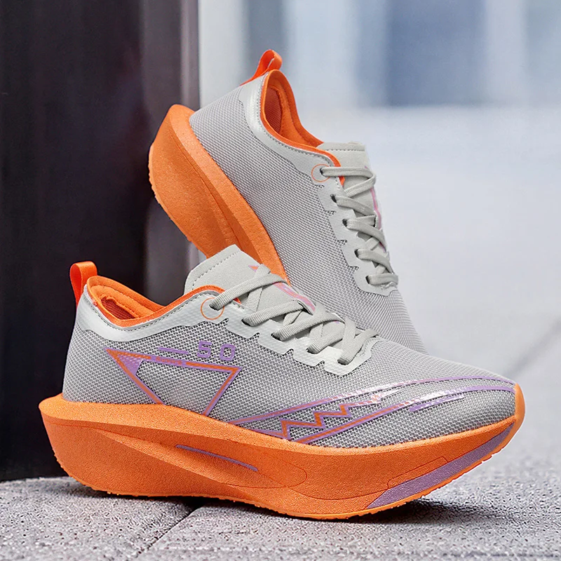Unisex Fashion Marathon Sneakers, Breathable Lightweight Shockproof Non-slip, Professional Outdoor Athletic Casual Running Shoes