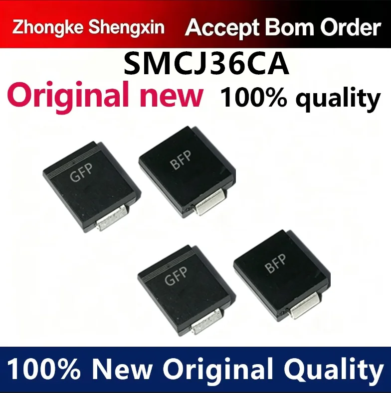 （5pcs-100pcs）Bidirectional SMCJ36CA silk screen GFP/BFP patch SMC TVS transient suppression diode