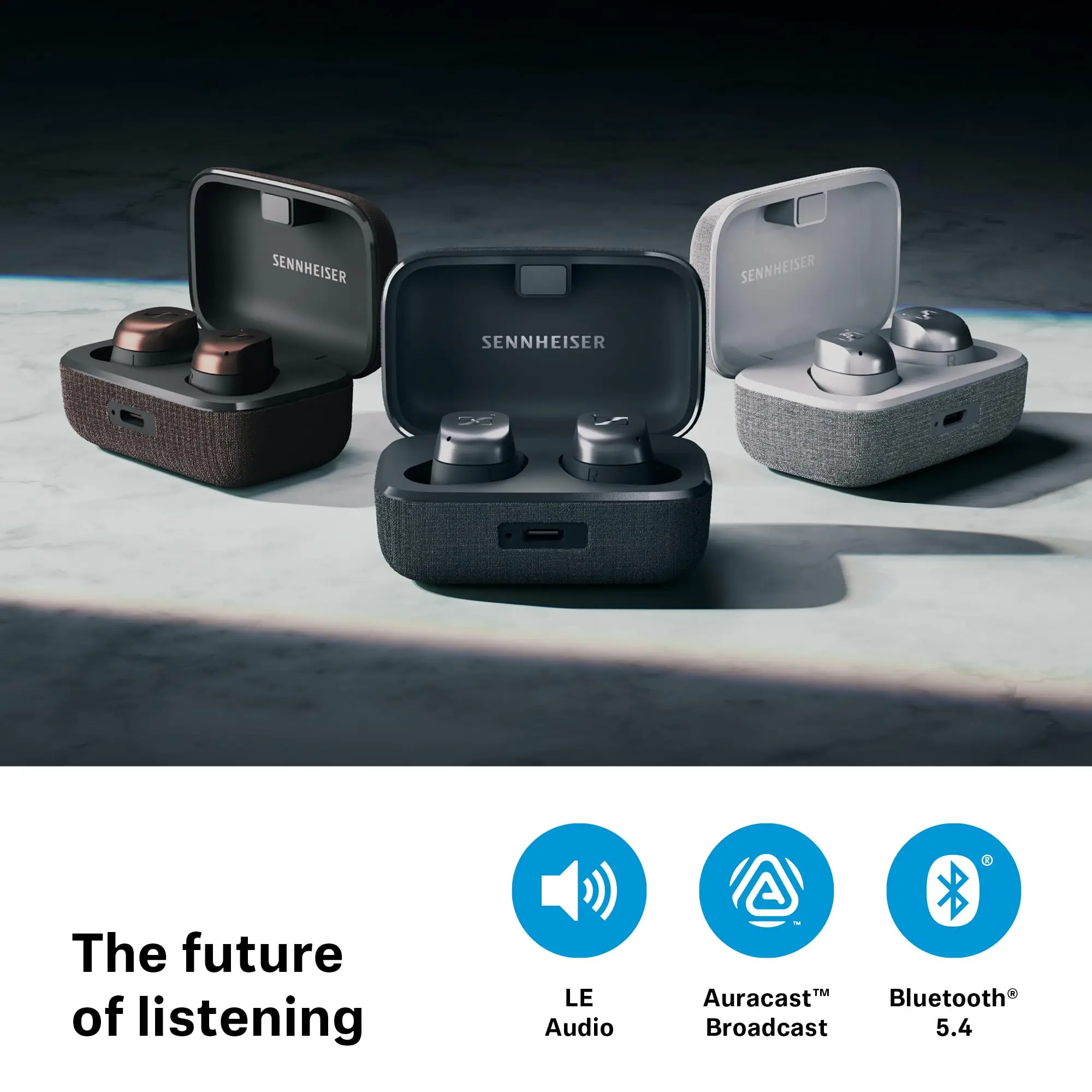 Sennheiser Momentum4 True wireless fourth generation Bluetooth adaptive noise reduction active noise reduction sports running