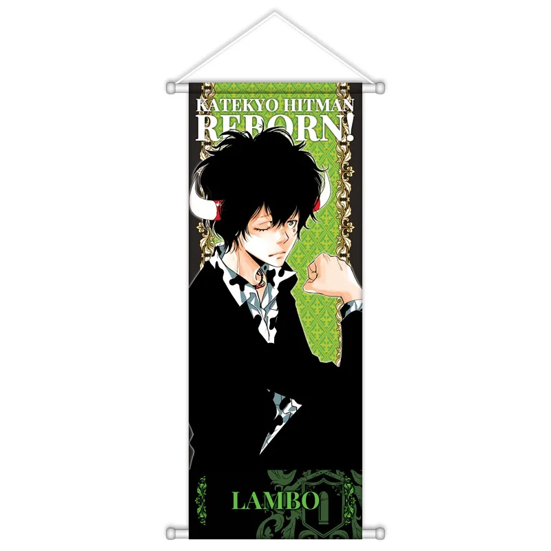 VIKAMA Mafia Shonen Boy Anime Wall Hanging Tapestry Green Jacket Character Art Cloth Poster for Bedroom Living Room Otaku Gift
