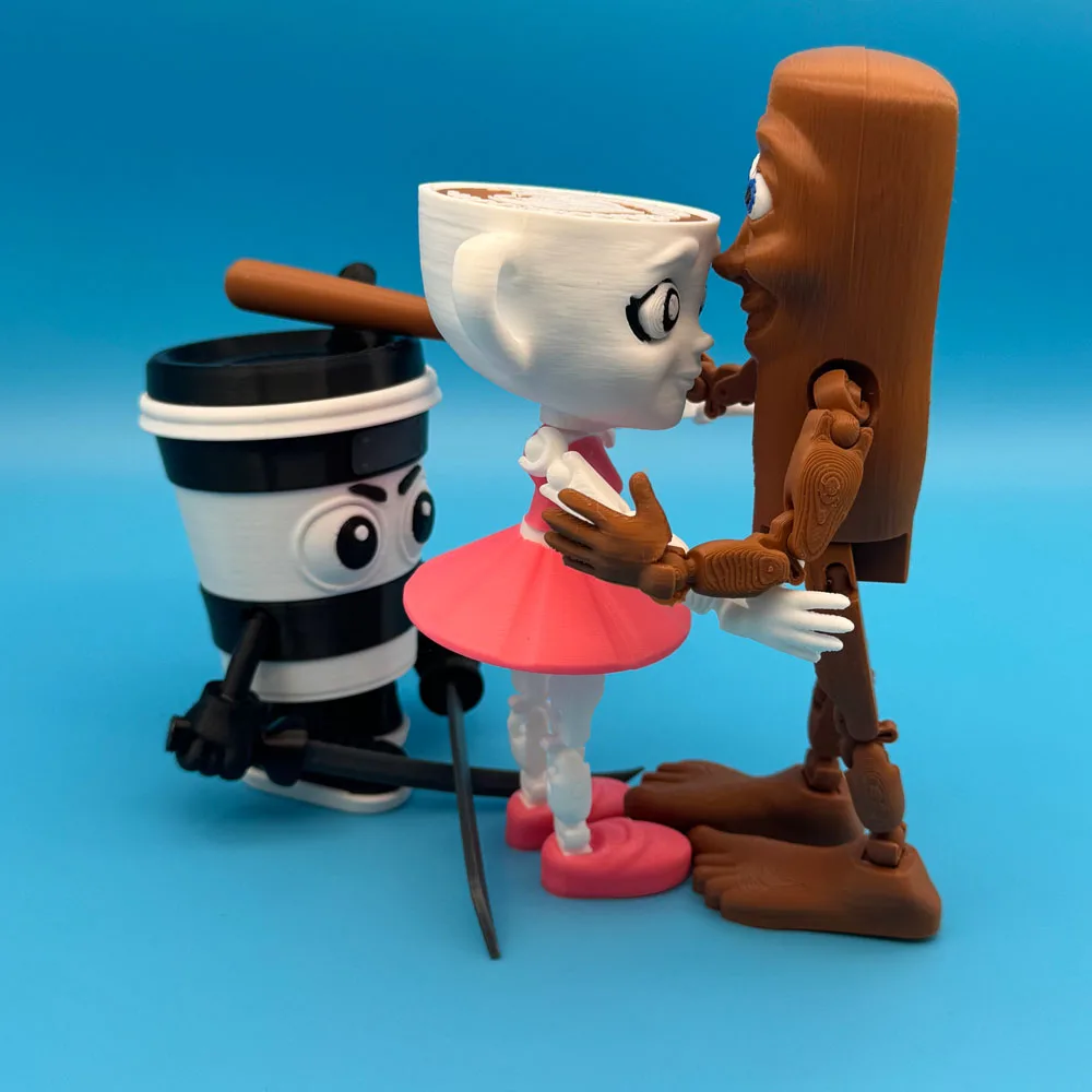 

Новый Tung Tung Tung Sahur Балерина Капучино Фигурка Brainbot Аниме Tralalero Tralala Акула Настольный орнамент Игрушки Подарки