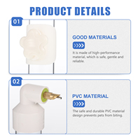 Automatic Bird Water Feeder Parrot Drinking Bottle Cage Pvc Durable Easy Install Safe For Small Birds Parakeet Water Dispenser