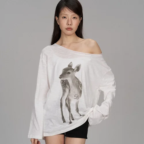 Imagen 2 del producto Onalippa, novedad de verano transpirable, cubierta fina de protección solar, camiseta ajustada de manga larga, camisa de aire acondicionado, Top informal holgado y perezoso para mujer