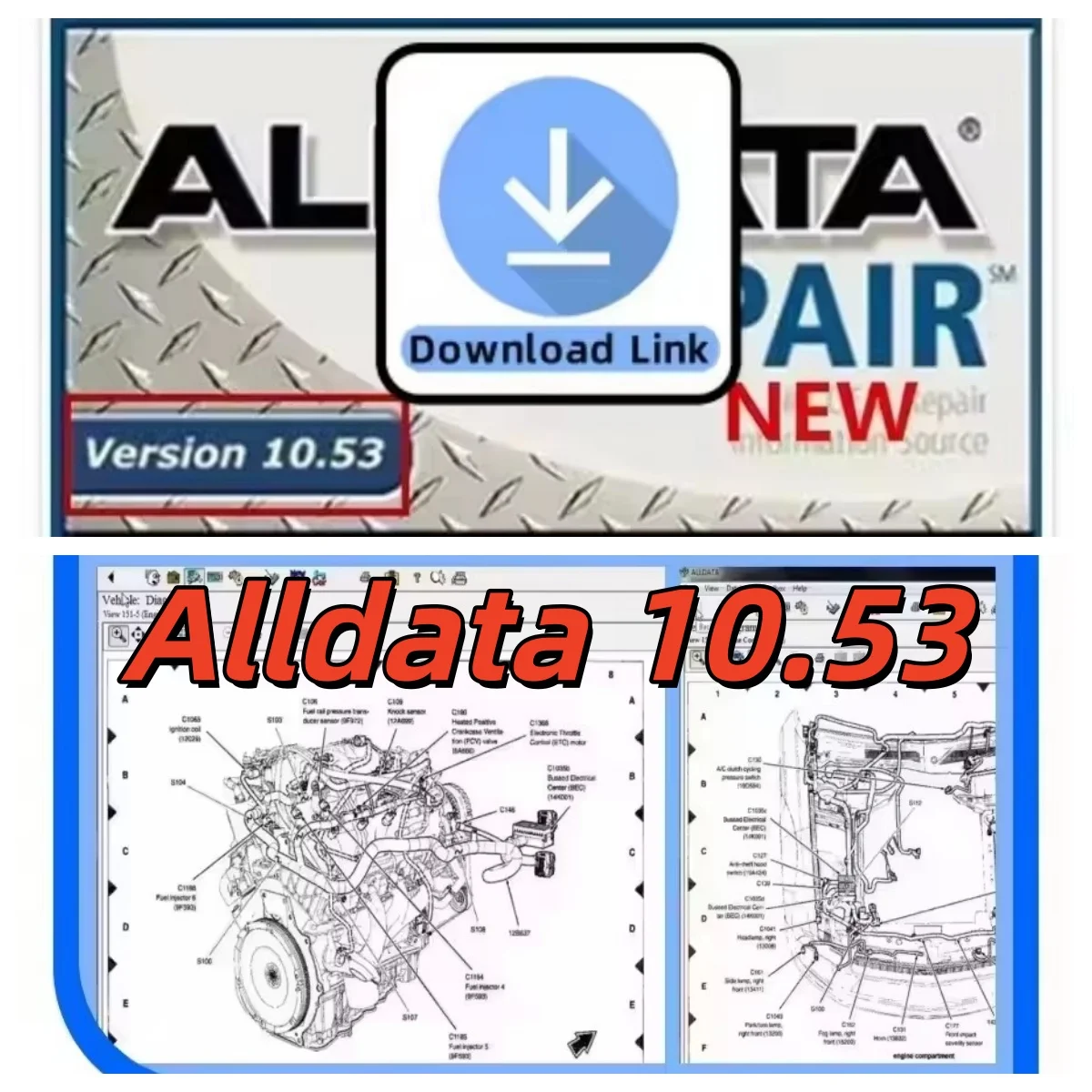 2025 hot! Alldata Repair auto repair software 10.53 All data car software with tech support for cars and trucks offline version