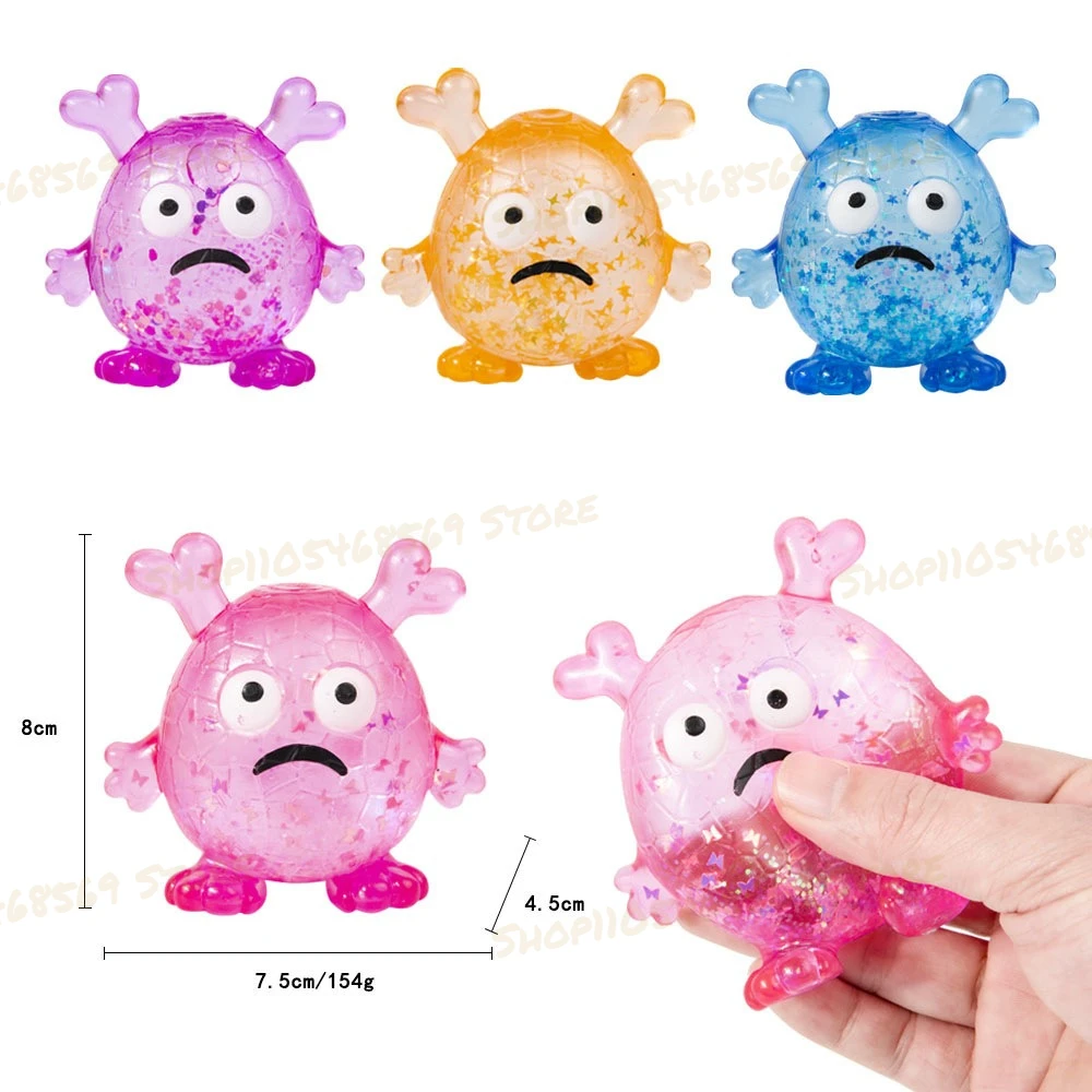 

Festival Party Small Gifts Small Monsters Two Solid Small Ears Cute Jelly Colored Stress Relieving Toys