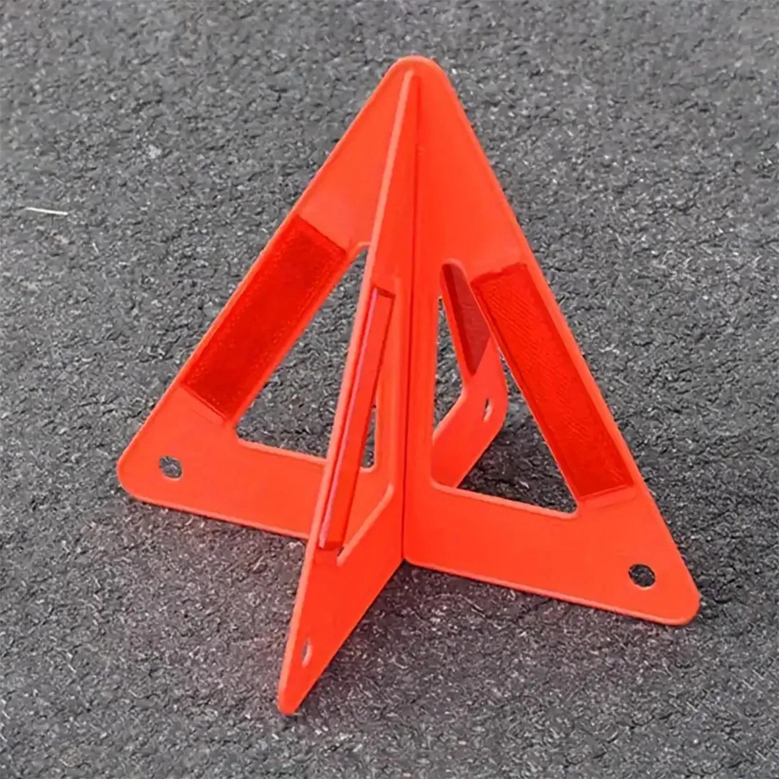 Triangle d'iode pour installation d'urgence de voiture, réflecteur de sécurité routière, trépied portable, réflecteur de panneau d'arrêt pliable, coulée rouge