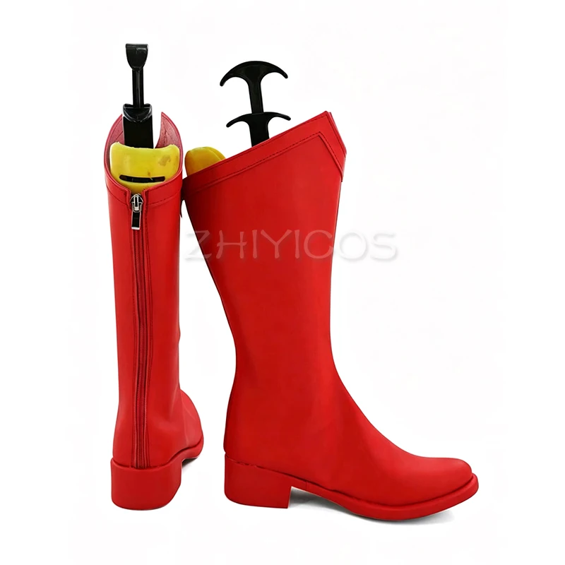 New Super Hero Men Cosplay Shoes Red Boots American Movie Hero Cosplay Carnival Halloween Cosplay Shoes for Men Women - view 5