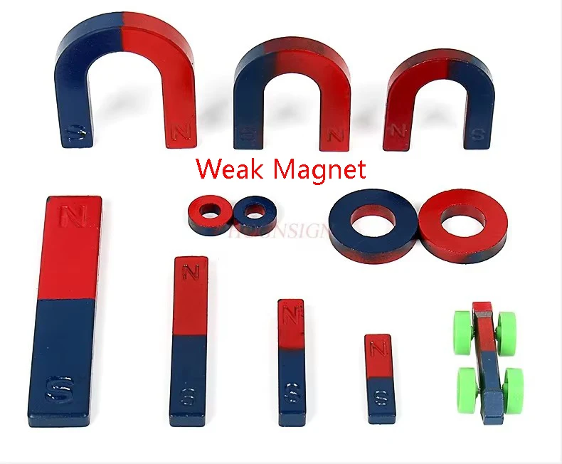 Jouet magnétique à magnétisme faible pour enfant, U/barre/anneau, expérience scientifique physique, aide pédagogique, jouet éducatif avec fort magnétisme