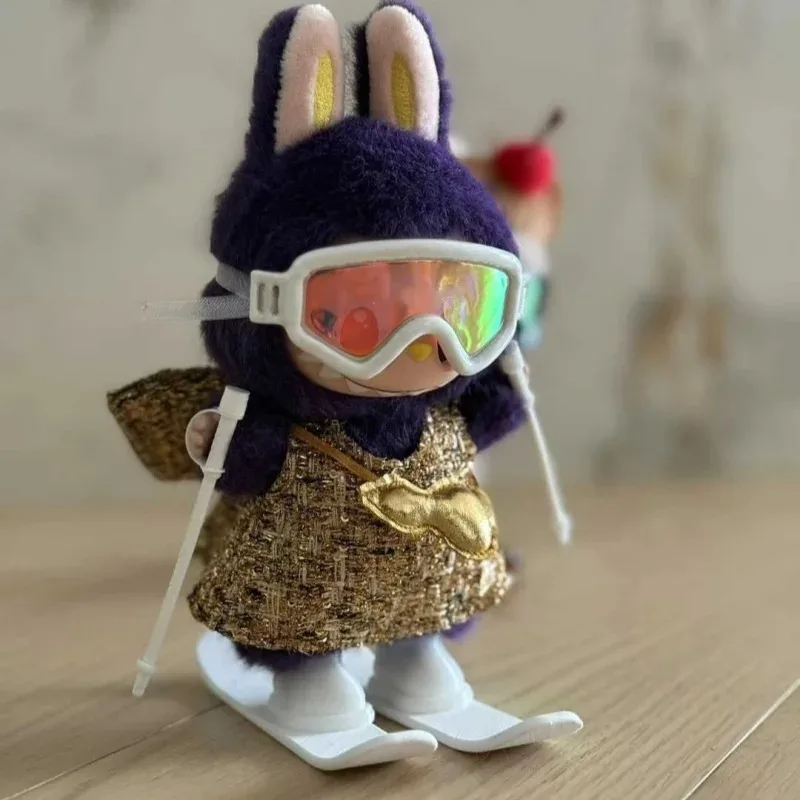 

For Labubu Clothes Accessories Suitable for 17cm Labubu V1V2V3 Cute Trendy Rainbow Shoe Set Only Clothes No Dolls