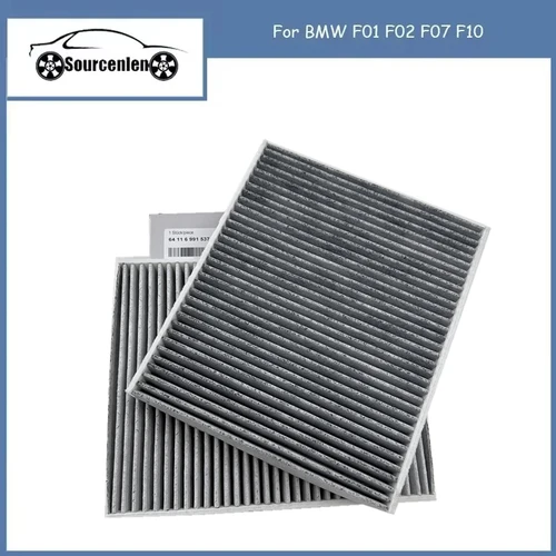 Imagen 1 del producto Filtro de cabina genuino para BMW F01 F02 F07 F10 64119163329 64119272642 64116991537 juego de filtros de cabina 64119163328 927264