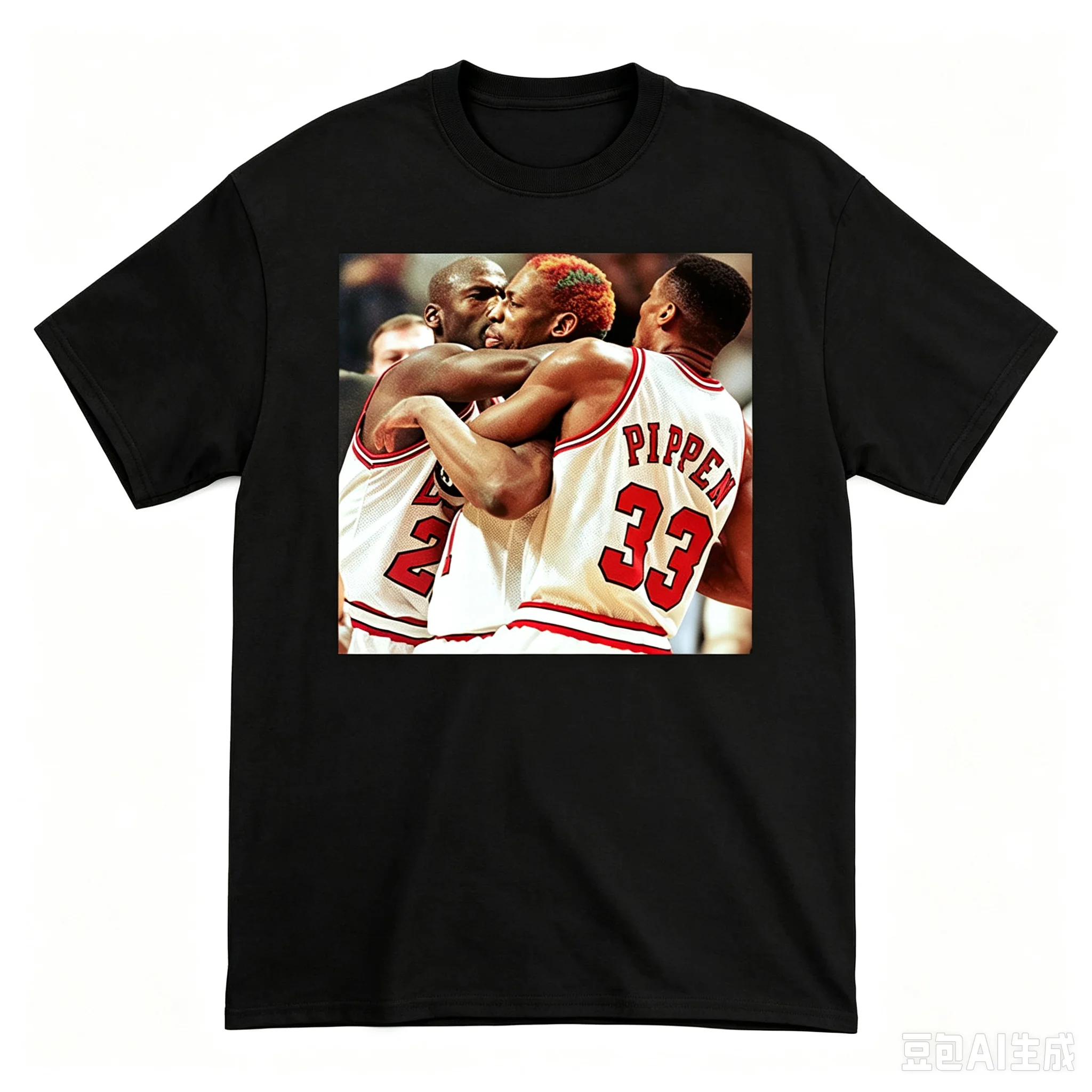 Men Vintage Basketball Classic Moment Graphic T‑Shirt Retro Sports Photo Print Casual Crew Neck Short Sleeve Tee