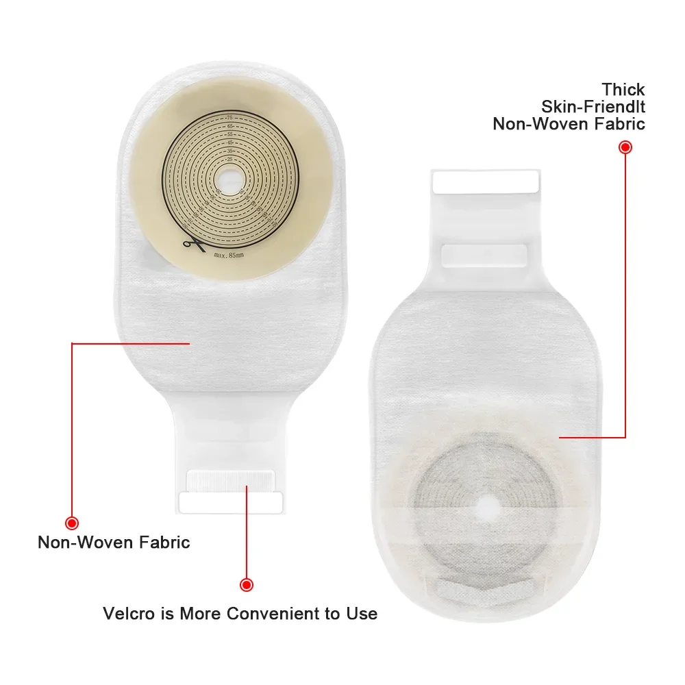 

One-piece Urostomy Bags Reusable Convex Ostomy Bag With Convex Barrier