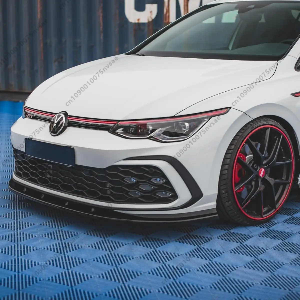 Maxton Style Front Bumper Lip Splitter For Volkswagen MK8 Golf 8 GTI GTD GTE R-Line 2020-2023 Spoiler Under Chin Apron Body Kits