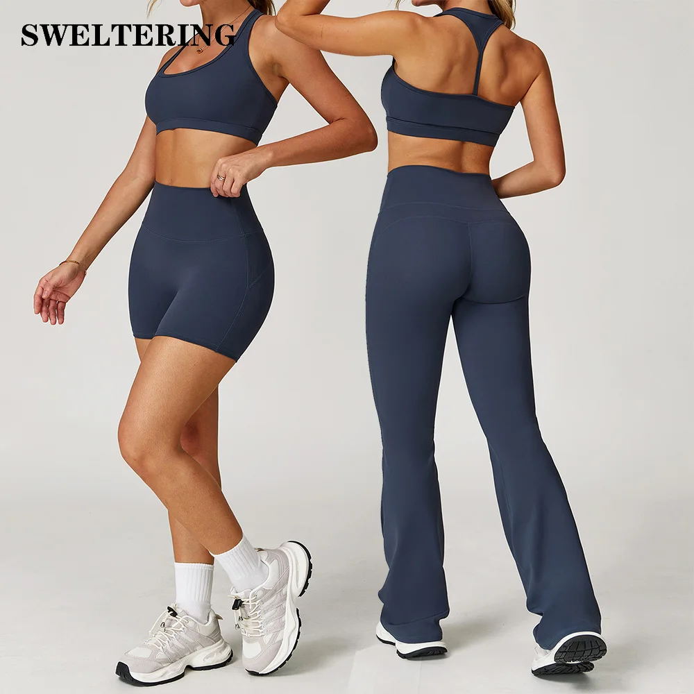 

Women's Tracksuit 2 Pieces Yoga Set Workout Outfits Sportswear Gym Clothing High Waist Leggings Push Up Fitness Set Sports Suits