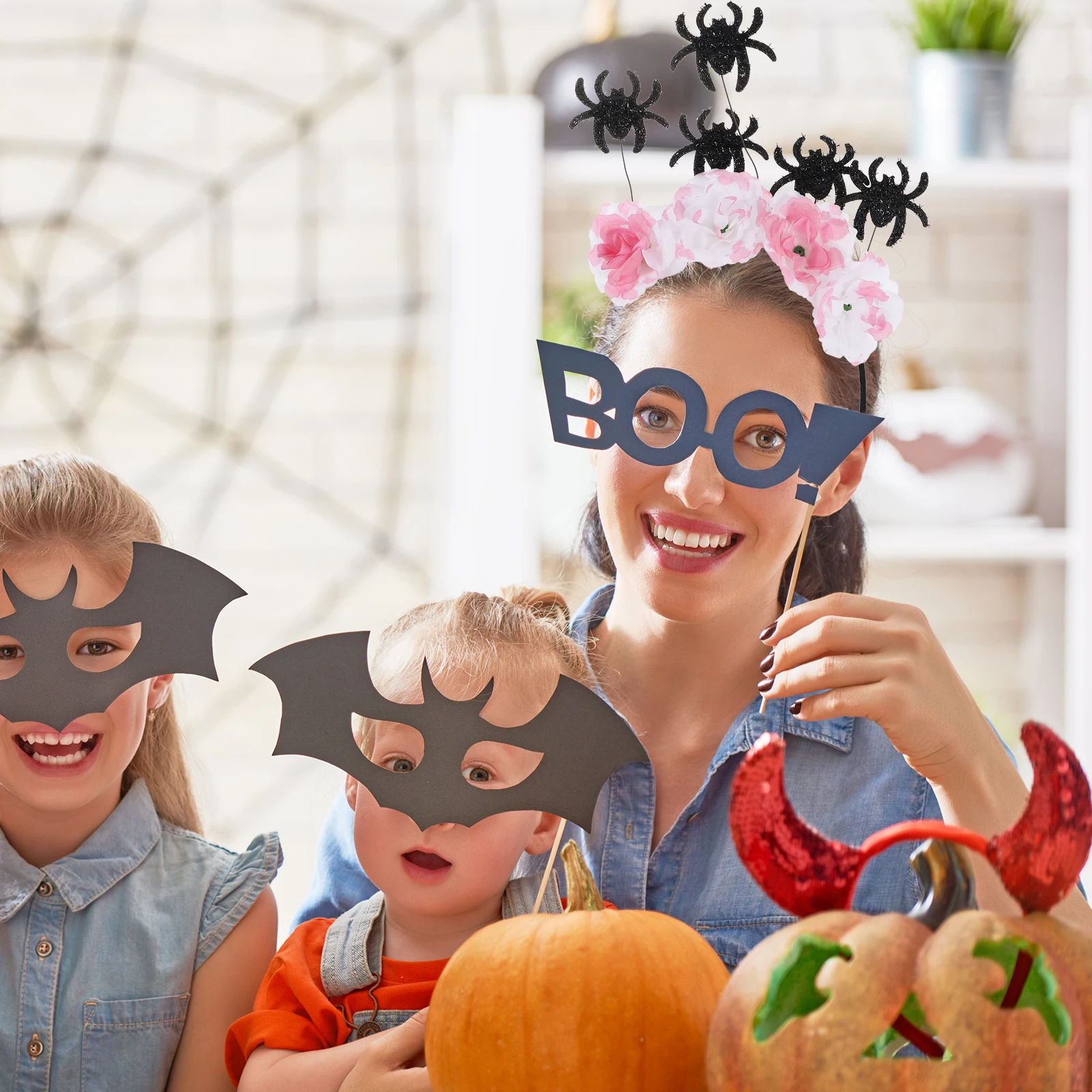 

Spider Hairb Black Headb Props Halloween Costume Lightweight Durable Practical Spider Web Design Festive Atmosphere Party