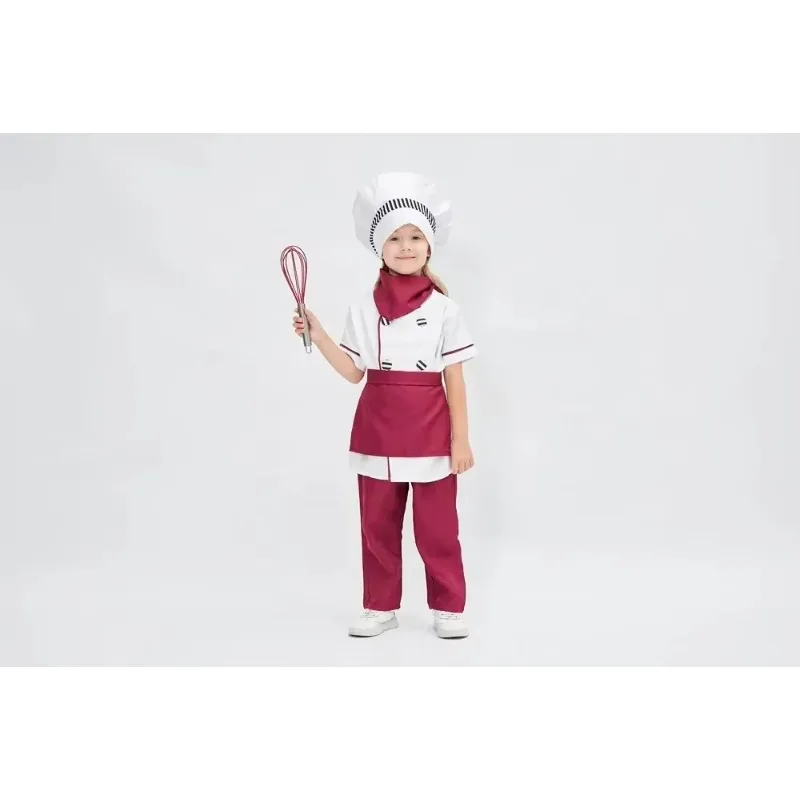 New Children's Cosplay Dessert Baker Sets Men's And Women's Western Food Chef's Working Clothes