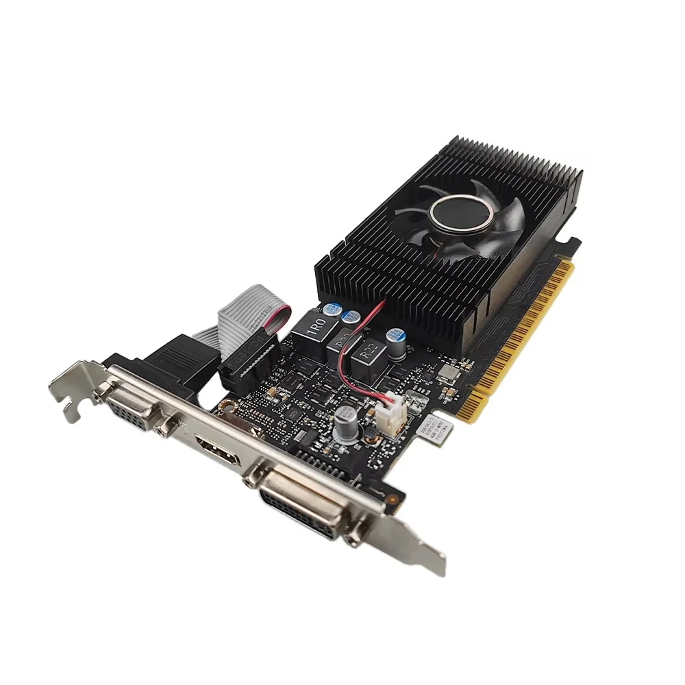 For New Low Profile GTX 750 Ti 2GB/4GB GDDR5 128Bit Fan Cooling Gaming VGA Card HD/DVI/VGA Output Slim Desktop