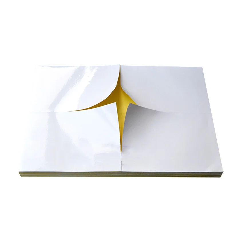 50 sheets/pack Matte White Multifunction Unprinted Address Labels Stickers A4 Sheets Sticky Self Adhesive For Inkjet Printer