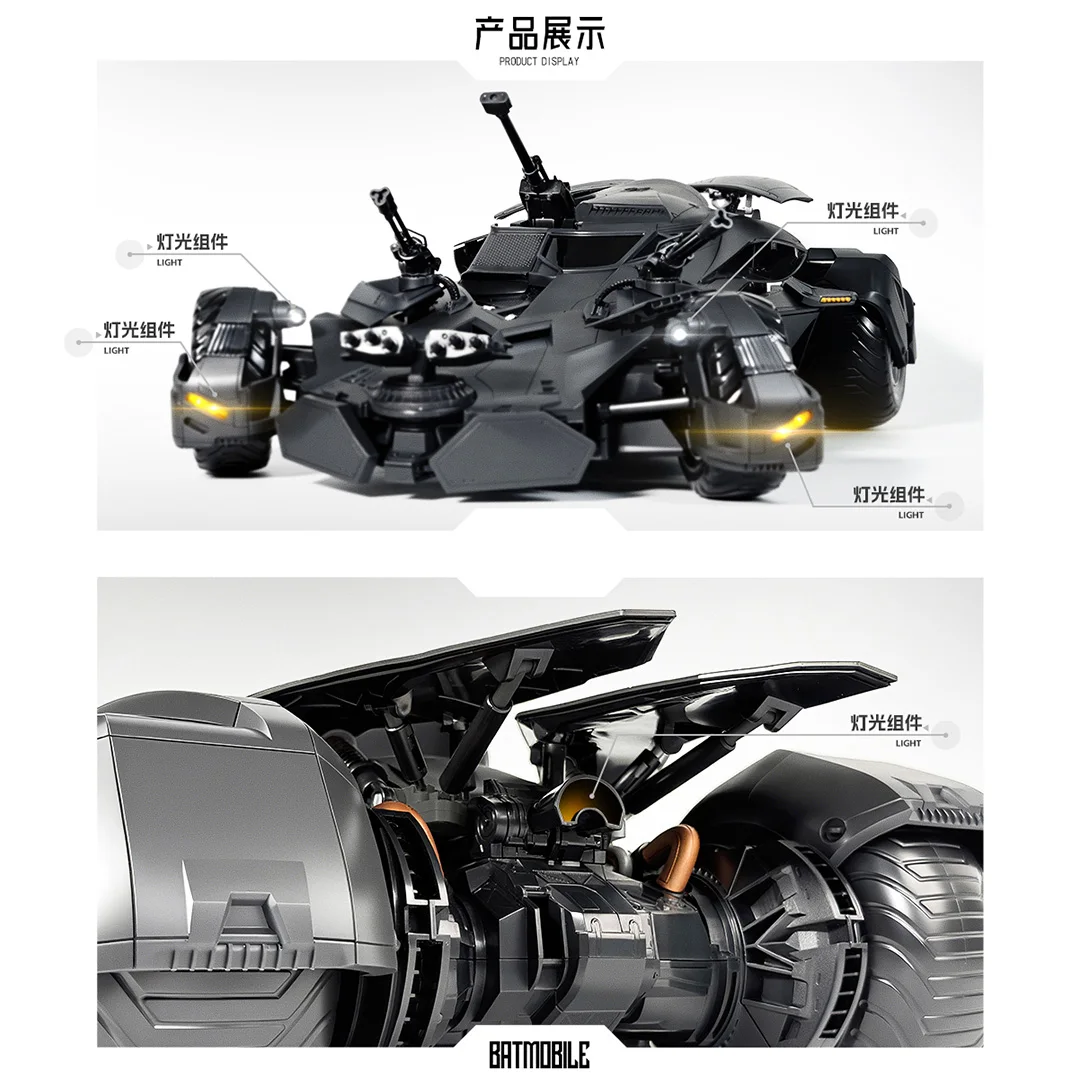 جديد وأصلي XWS Batmobile نموذج تيار مستمر Justice League BVS باتمان الشكل 1/12 بيغ بن باتمان تمثال جمع لعبة أطفال الهدايا