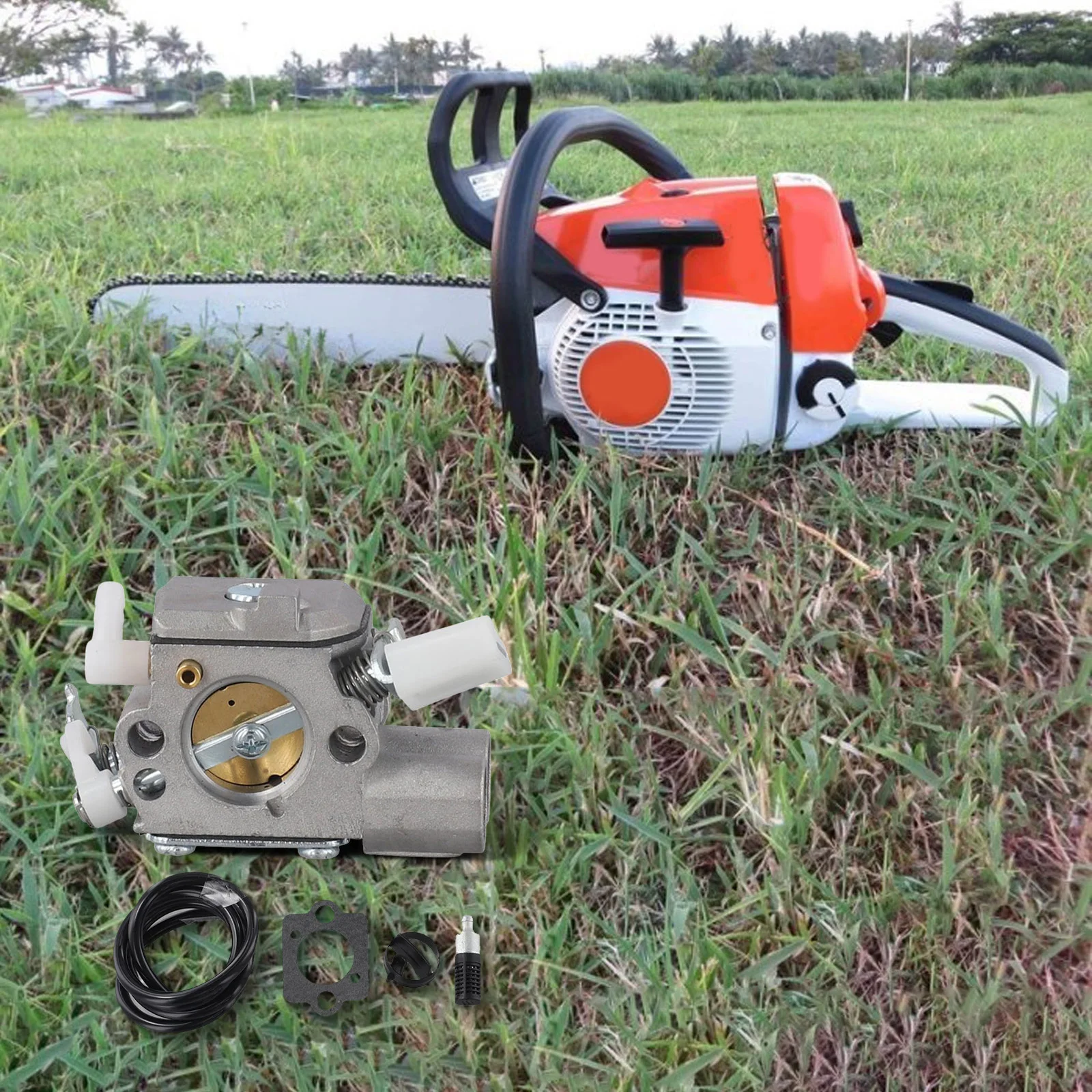 

Chainsaw Maintenance Carburetor For MS251 Chainsaw Repair 15*10*5cm Carburetor Maintenance Kit Fuel Efficiency Easy Installation