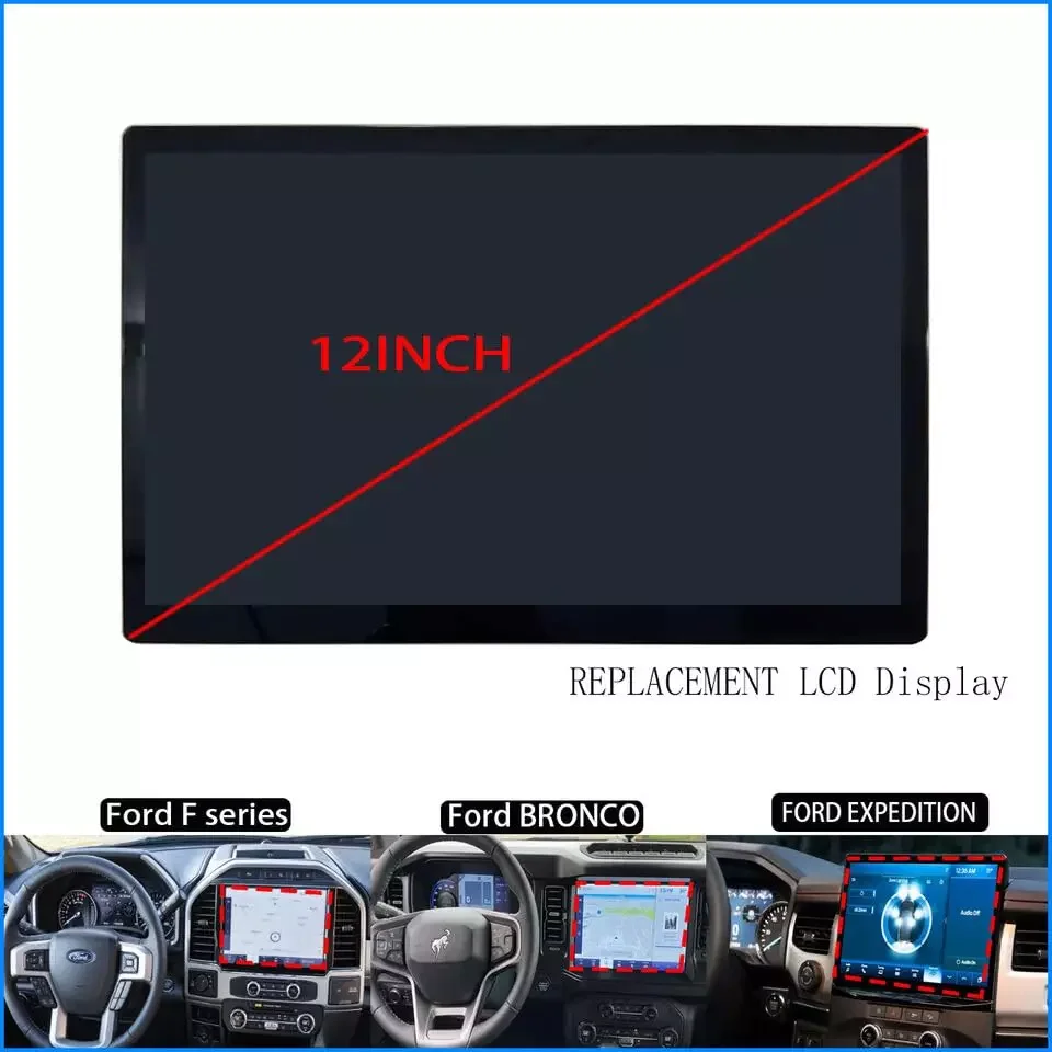 12 Inch Display Screen Radio Navigation for Ford F150 F-150 F250 2020-2021 SYNC4 LS120M5LX09 LS120M5LX02 LS120M5LX01