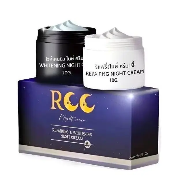 タイ製-rcc-フェイシャル-デイ＆ナイトケア-クリームセット、栄養補給スキンクリーム、各10g、2本入り