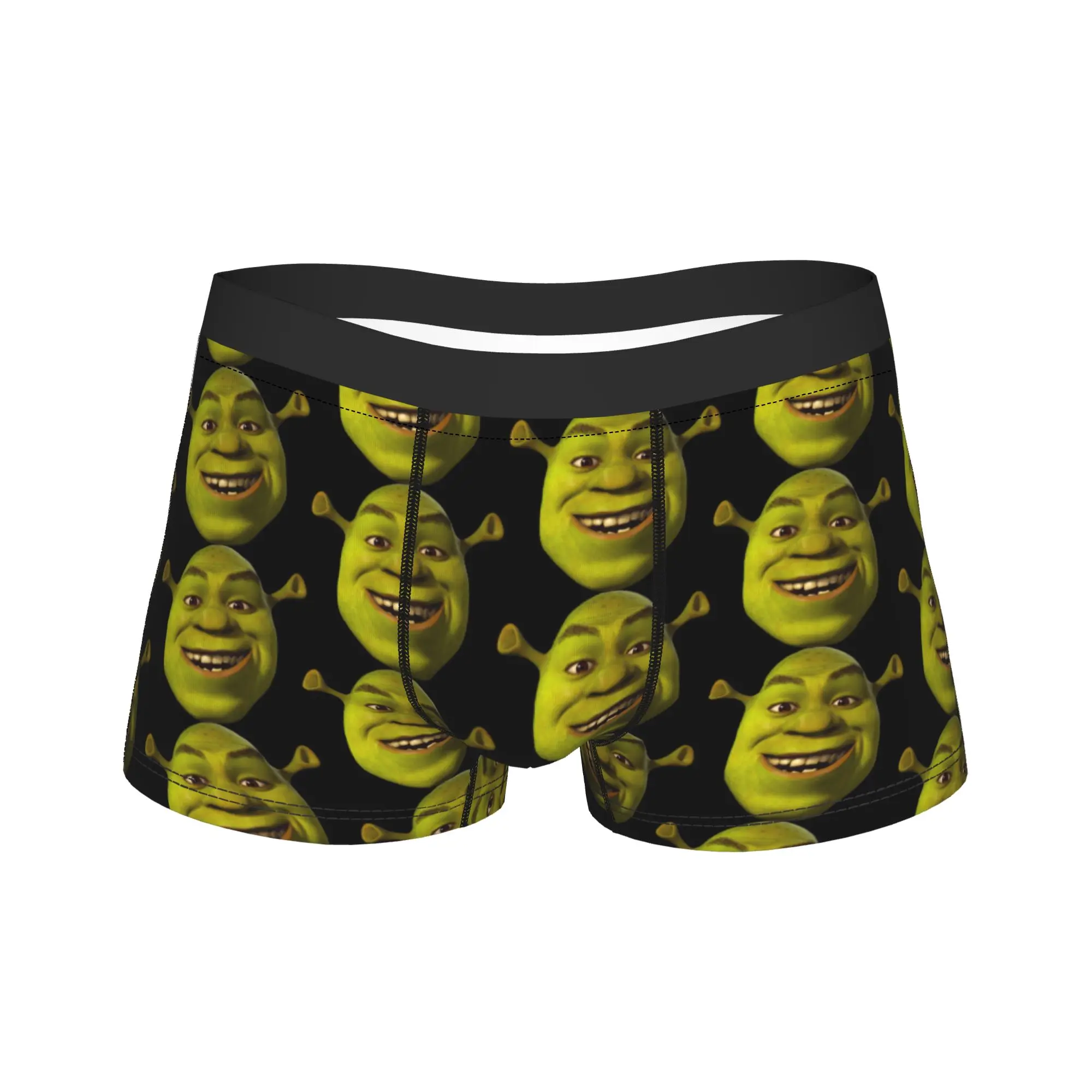 S-shreks Me Underwear  Funny Panties Printed Shorts Briefs For Male Pouch Plus Size Trunk