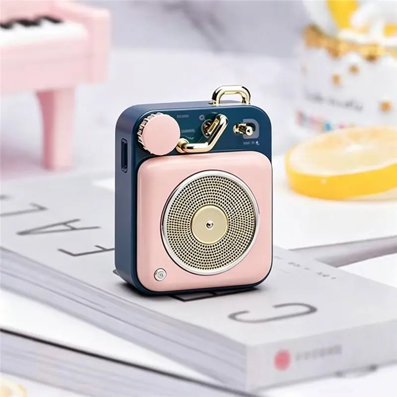 A97I-Atomic Phonograph Bluetooth Wireless Speaker Lovely Pink