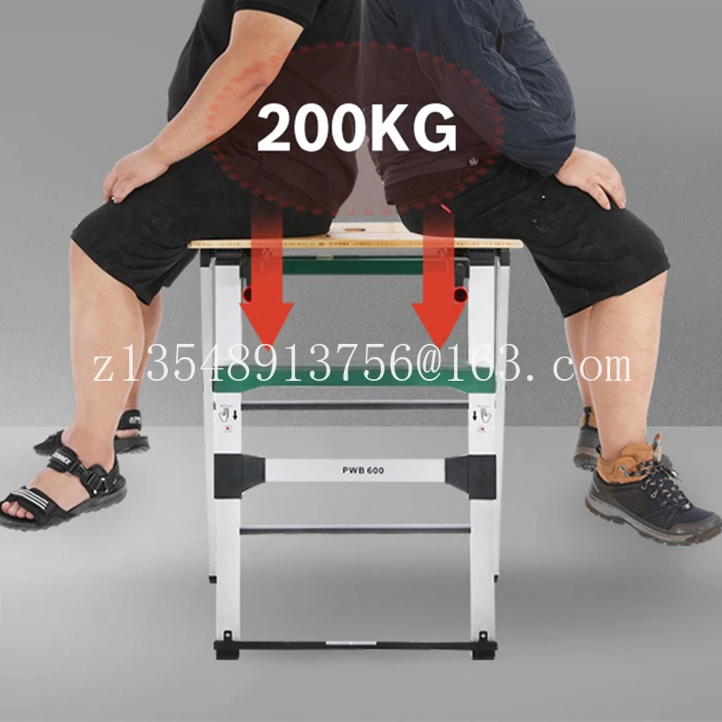 PWB 600 Home and Garden Work Bench 4 Blade Clamps 200KG Load Capacity Folding Lifting Table Portable Manual Console