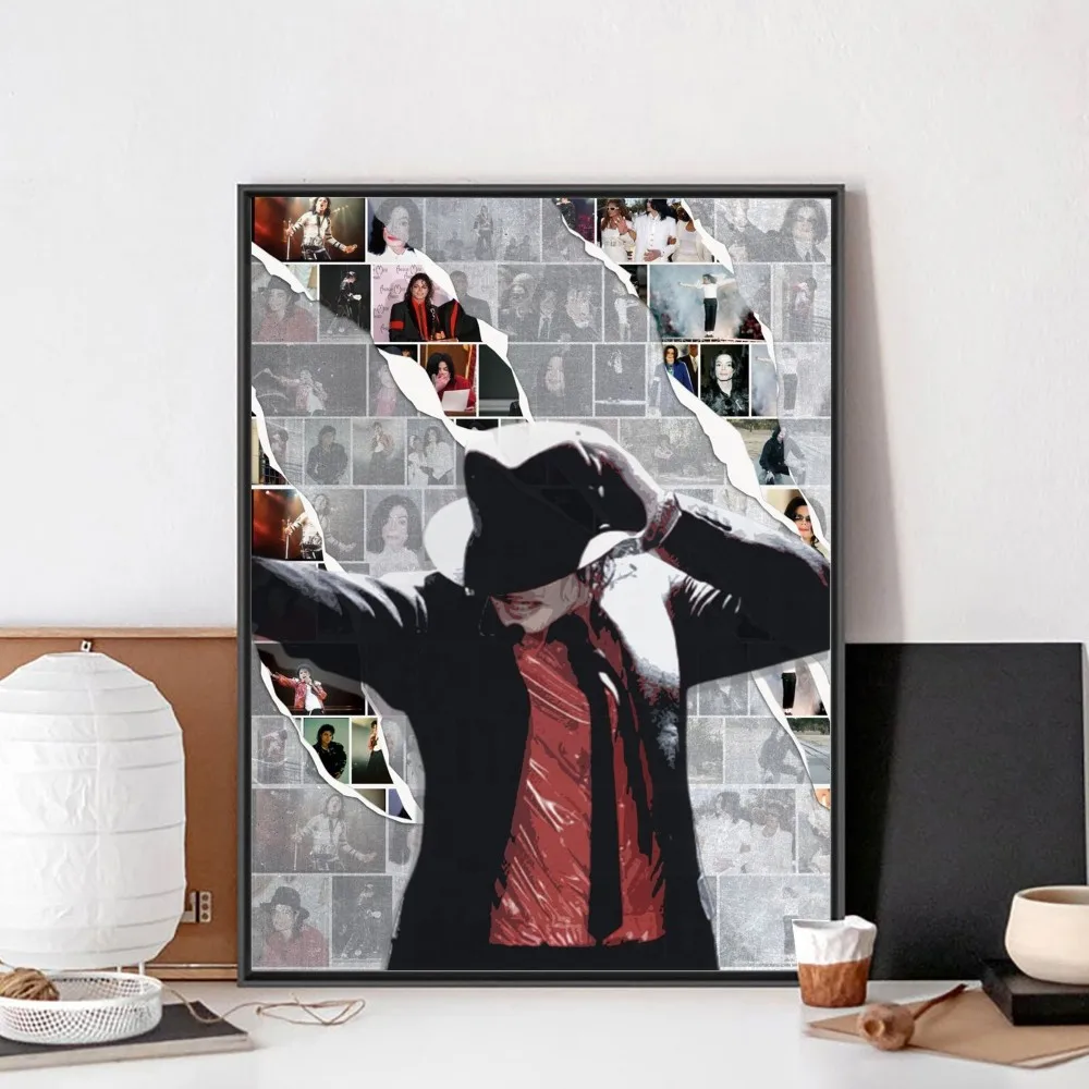 Michael Jackson Poster No Framed Poster Kraft Club Bar Paper Vintage Poster Wall Art Painting Bedroom Study Stickers