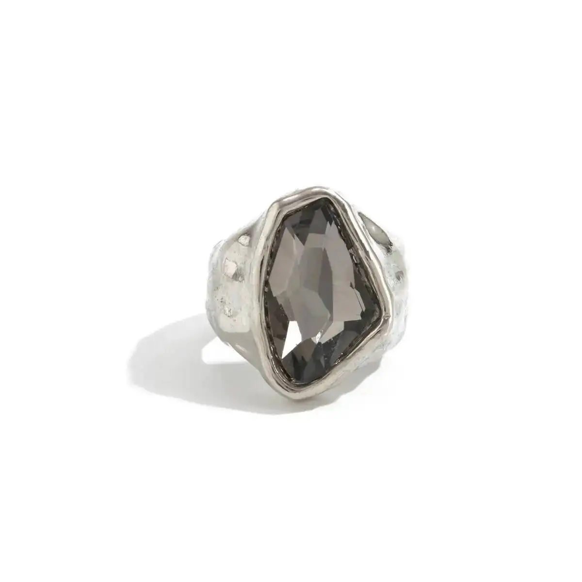 الكورية رائعة الاكريليك حجر الراين حلقة مفتوحة للنساء موضة الهندسة قابل للتعديل المفصل الدائري مجوهرات الحفلات الإكسسوار #5