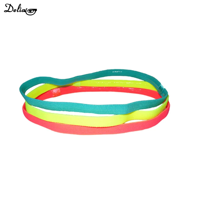 Elastic Absorbent Sweat Bands Yoga Running Fitness Headband Thin Sports Women Men Hair Bands Anti-slip Girls Hair Accessories