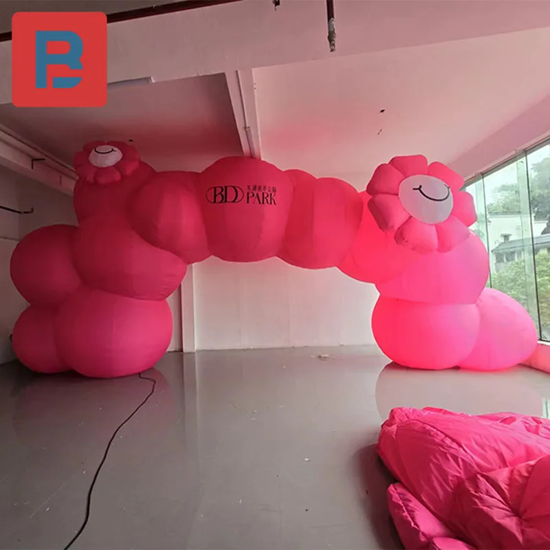 Inflatable Cloud Arch air model pink irregular cloud personality music festival concert bar party stage lighting decoration