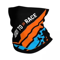 Custom Ready To Race Neck Gaiter Men Women UV Face Shield Winter Motorcycle Racing Bandana Scarf for Hiking