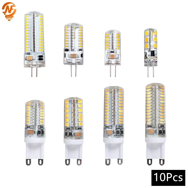 

10pcs/lot G4 G9 LED Lamp 3W 5W 7W 9W 10W 12W Corn Bulb AC 220V SMD 2835 3014 Lampada Led Light 360 Degrees Replace Halogen Lamps